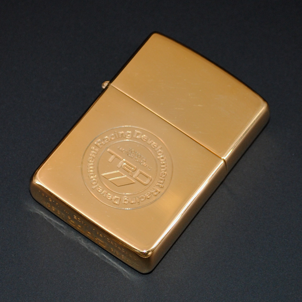 原装正品Zippo打火机-绝版收藏-1991年纯铜纪念底丰田TRD标志