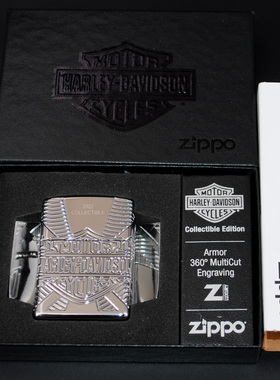 原装正品Zippo打火机-绝版收藏-2022年哈雷年度纪念款绿骷髅