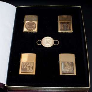 收藏 原装 绝版 Zippo打火机 1995年纯铜二战回忆录一卷纪念 正品