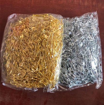 金色银色保险别针黄色大中小号安全葫芦微型隐形服装吊牌辅料配件
