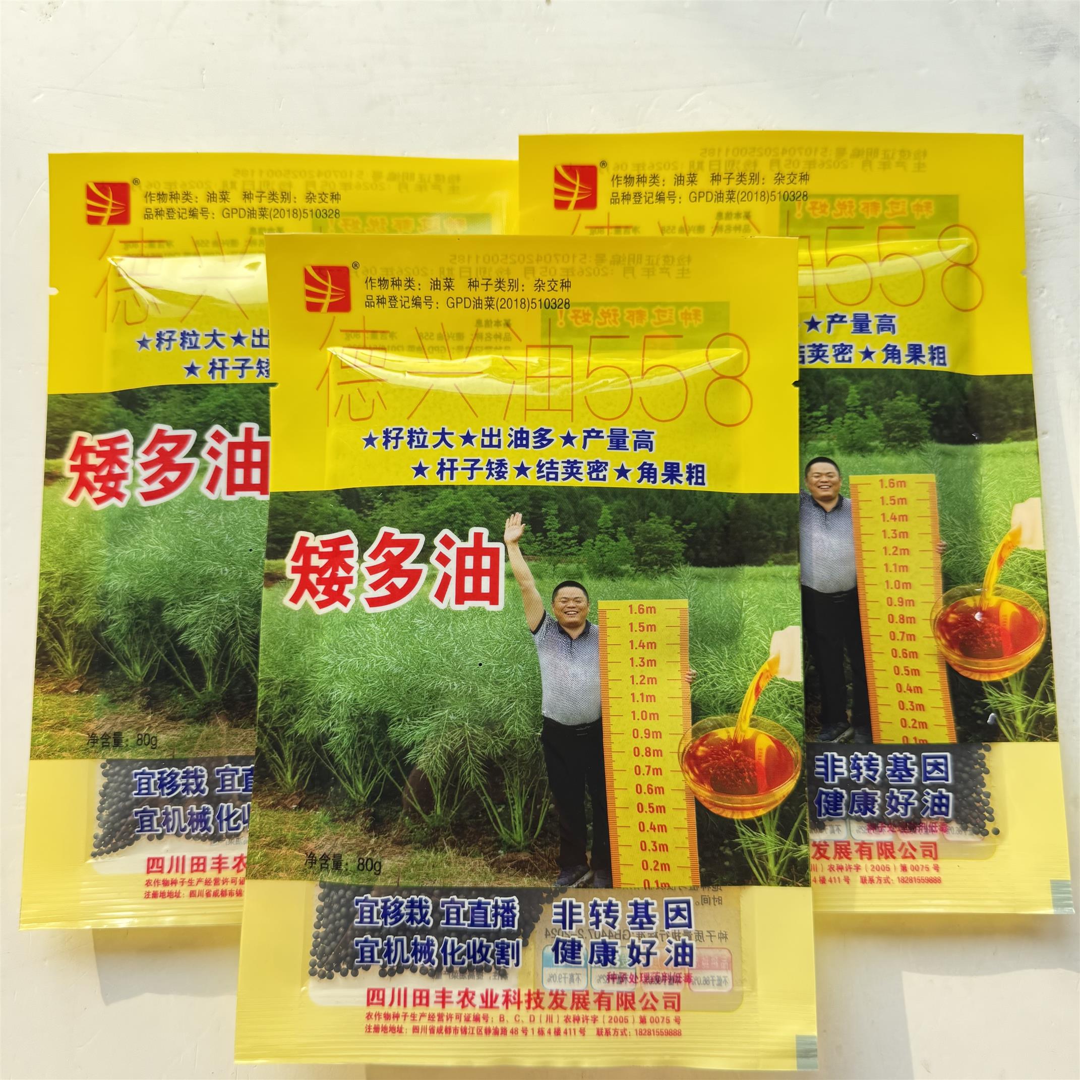 德兴油558矮多油油菜种籽超高产出油多矮杆榨油用大籽粒油菜种子
