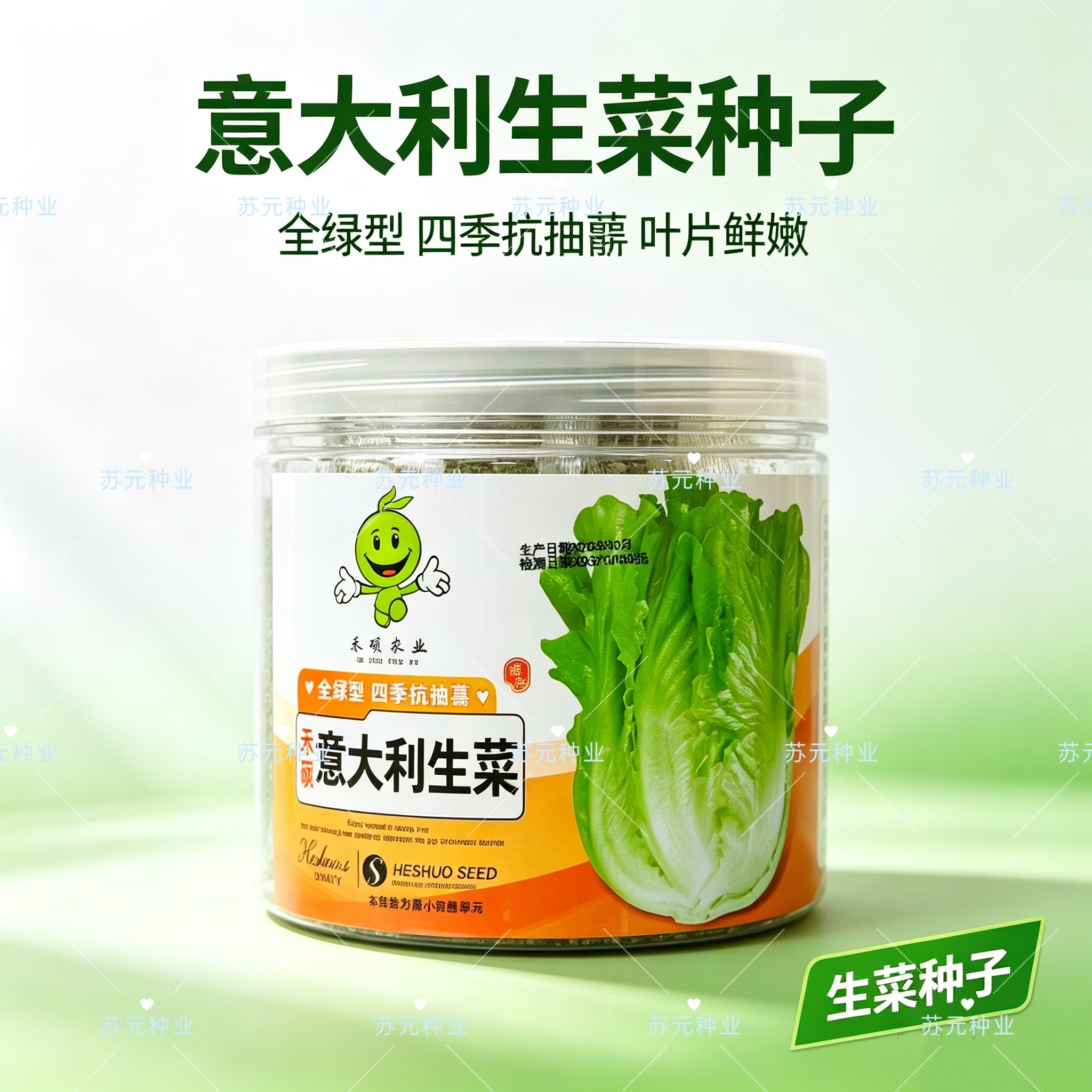 禾硕意大利生菜种子玻璃生菜生吃耐寒耐热种子阳台庭院可播种四季