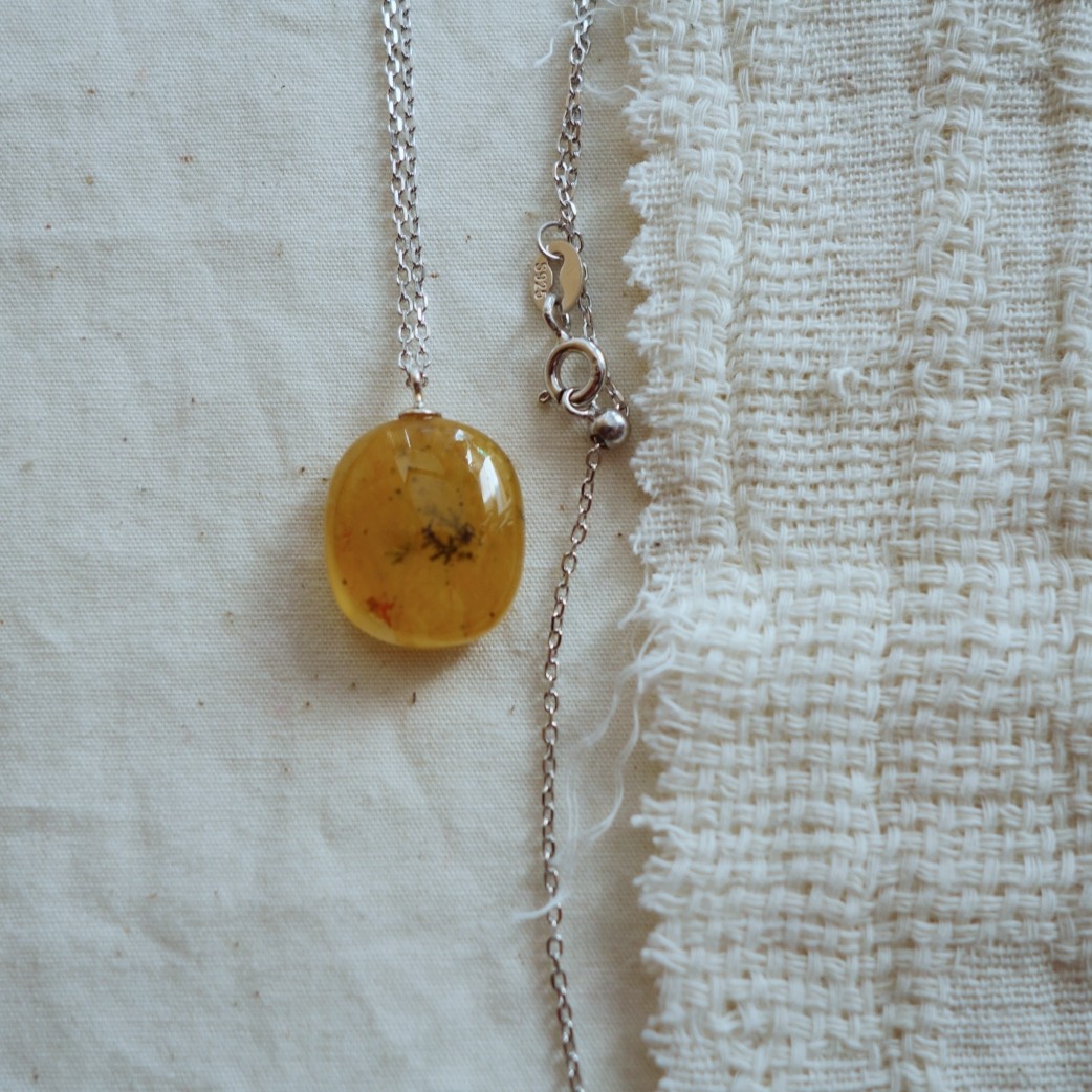 PUPU制物/天然石孤品款系列/唯美小花树925银花草贝项链百搭精致,饰品/流行首饰/时尚饰品新,银饰项链,淘宝优惠券,粉丝福利购,淘宝优惠卷