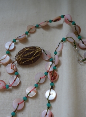 原创设计｜超美天然贝壳编织项链