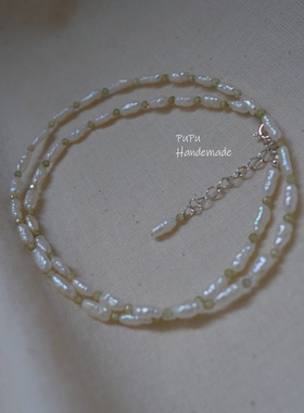 扑扑设计｜初见｜原创超美天然皱皮淡水珍珠清新浪漫项链小众法式