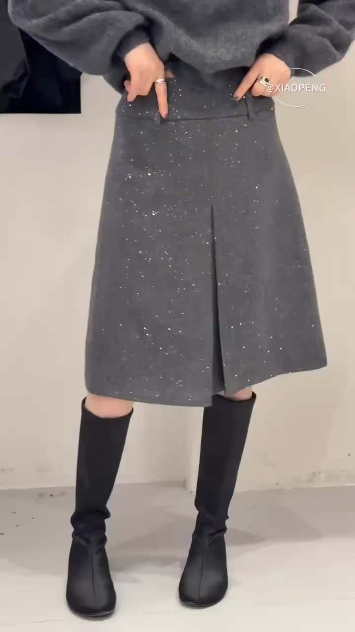 满天星半裙女高腰休闲百搭半身裙