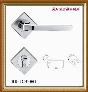 汇耀华宝牌304不锈钢锁 美式入户大门卧室内房门锁分体锁HB-4205