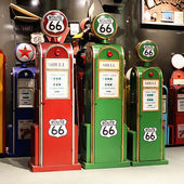 复古风格 饰品 铁皮加油机模型摆件拍摄道具摆设品酒吧咖啡厅摆件装