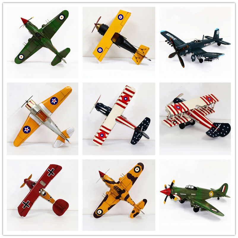 复古仿真飞机模型客厅创意摆件