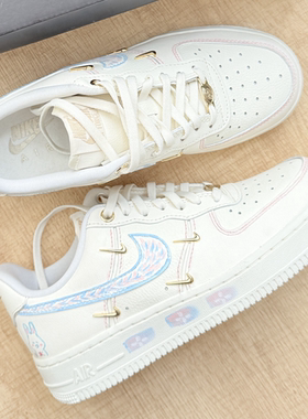 球鞋定制 Nike/耐克 Air Force 1  梵高印象清新少女感女子板鞋