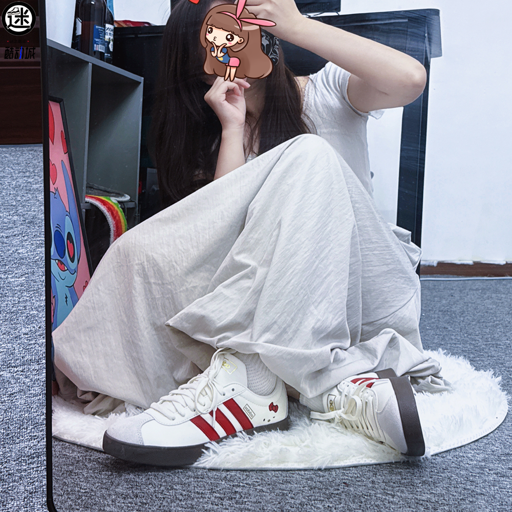 球鞋定制 Adidas/阿迪达斯 VL COURT 猫头蝴蝶结德训女子百搭板鞋,运动鞋new,板鞋,淘宝优惠券,粉丝福利购,淘宝优惠卷