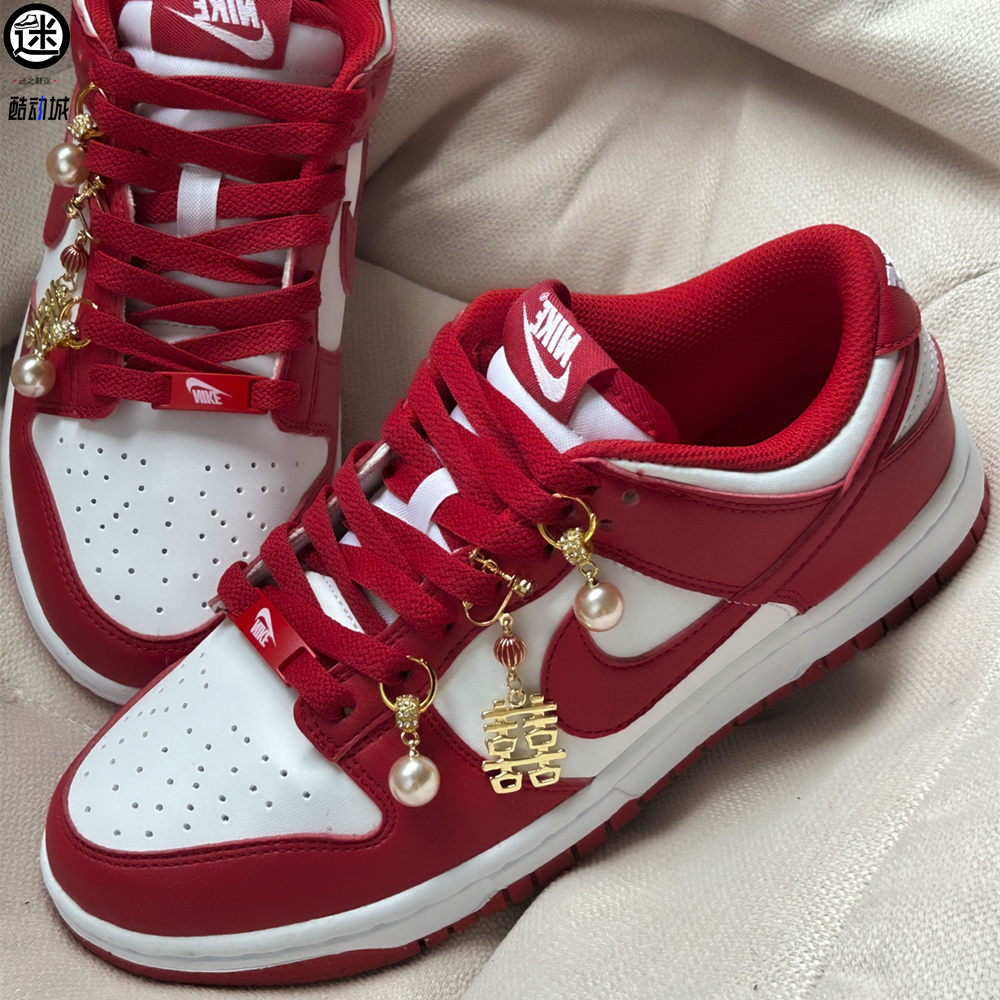 球鞋定制 Nike/耐克 Dunk 天长地久新中式婚鞋男女子情侣百搭板鞋
