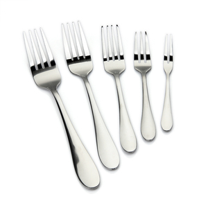 欧式不锈钢西餐叉儿童西餐餐具主餐叉甜品水果沙拉叉子牛排大叉子