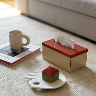 SilentWind寂风韩国ins撞色高颜值纸巾收纳盒家居桌面创意抽纸盒