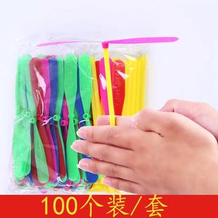 简易竹蜻蜓100个手搓竹青蜓户外儿童益智玩具平衡飞天仙子免邮
