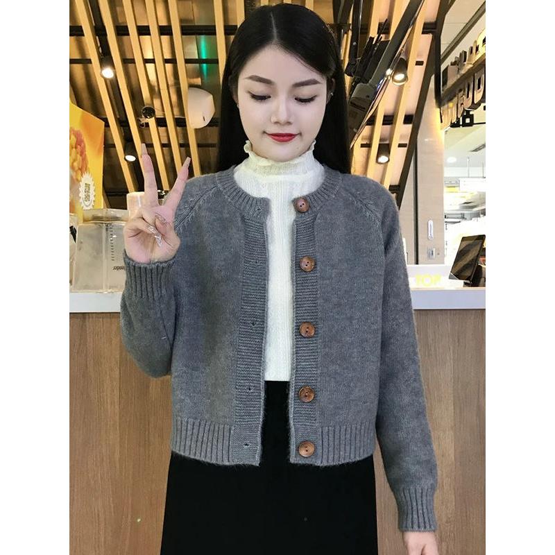 超好看长袖毛衣外套女士2