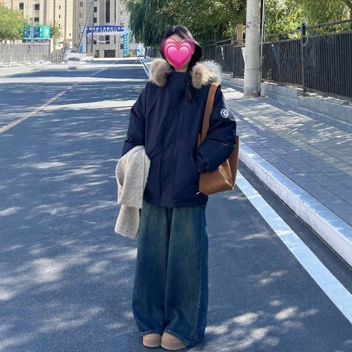 今年流行的冬装新款派克棉服外套