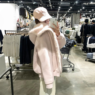 双面穿毛茸茸2026年冬季新款棉服女韩系加厚超好看座山雕宽松外套