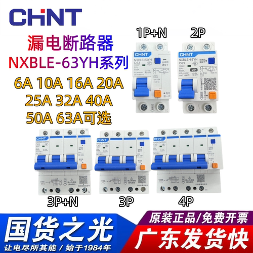 正泰常规窄型NXBLE-63YH