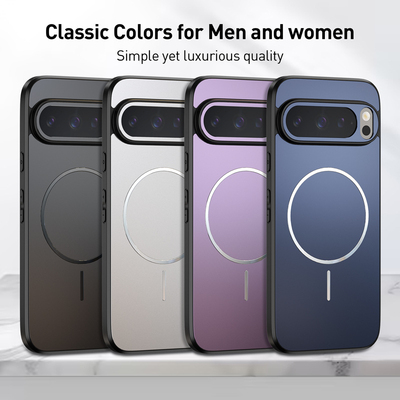 适用谷歌Pixel 10pro XL手机壳肤感磨砂磁吸简约商务个性创意9A/8A/7A防摔男女款保护套潮