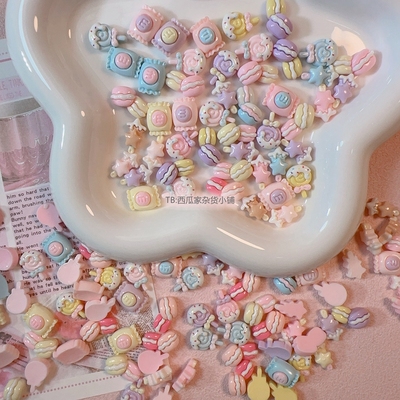 发绳材料配件手机壳棒棒糖奶油胶