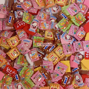 小零食大白兔奶糖仿真食玩diy奶油胶手机壳配件手工发夹头绳饰品