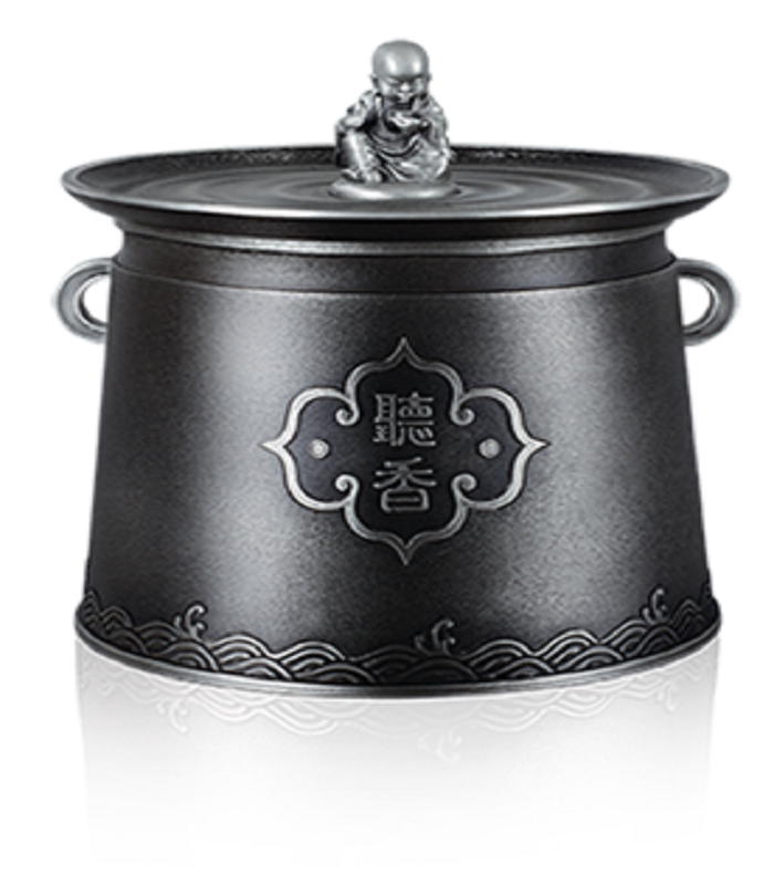 听香茶叶罐纯锡沙弥禅意茶具器物中式简约古朴耐用送爱喝茶男朋友