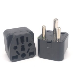 小南非标旅游电源转换器三圆脚斯里兰卡印度尼泊尔转换插头WY-010