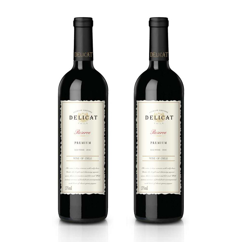【智利进口】黛莉卡干红葡萄酒 750ml 双支装