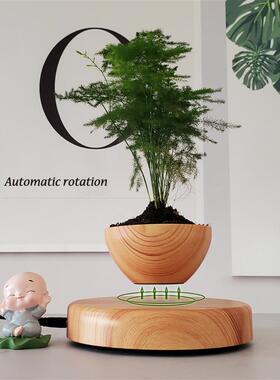 磁悬浮盆载家居创意礼品桌面摆件专利源头亚马逊