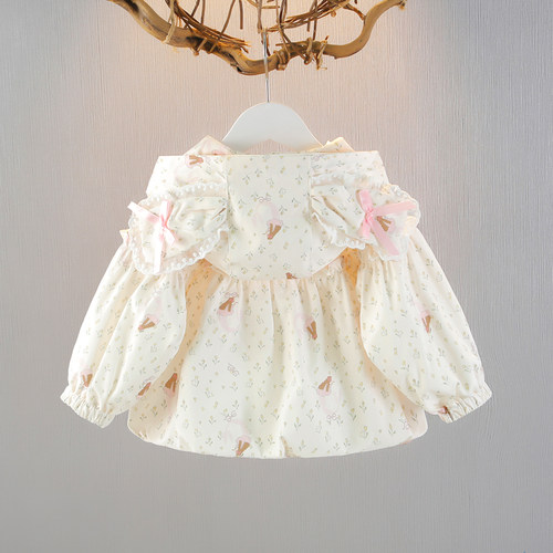 女童公主外套春秋季洋气上衣开衫