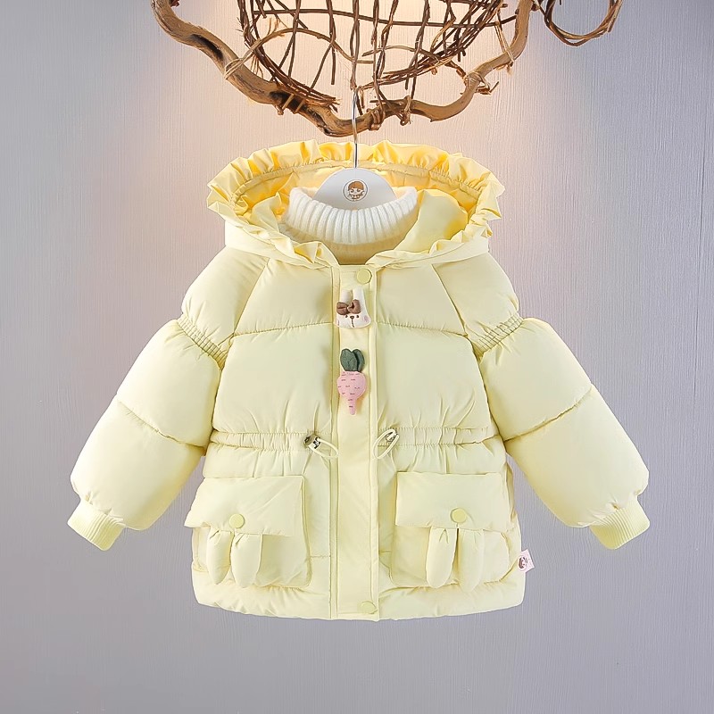 女童棉衣加厚棉服女宝宝棉袄外套
