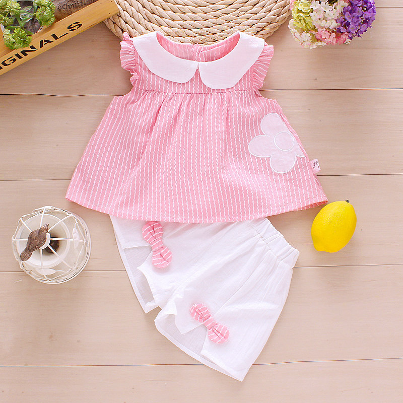 婴儿童装女宝宝夏装公主1-3岁裙套装洋气幼儿衣服2女童夏季两件套