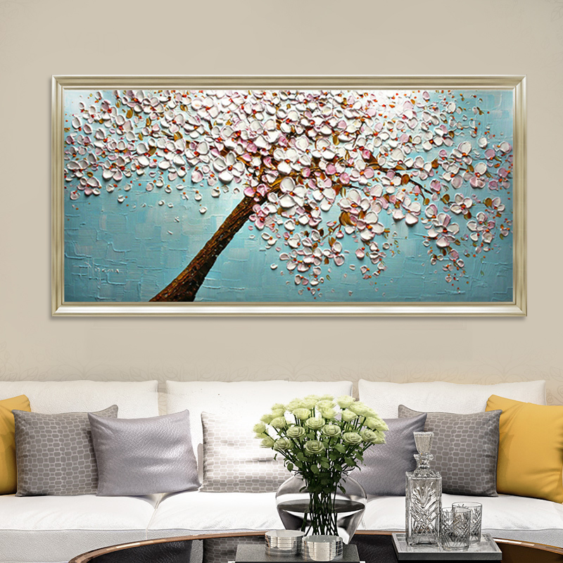 发财树钻石画满钻钻新款餐厅钻石绣客厅点钻十字绣现代简约清新