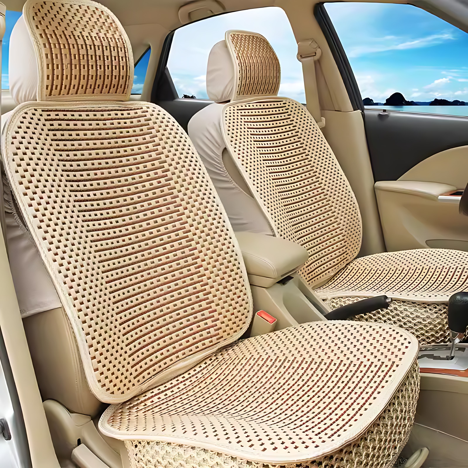 专用汽车座套四季通用小车坐垫轿车布套全包冰丝座椅套前后排单片