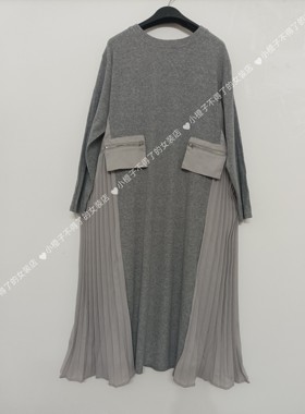 2026秋款大码女装2XL3XL百褶裙连衣裙