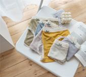 弹力大面料柔 N684 简约日系三角裤 泡泡棉柔软奶盖二代分码 女内裤