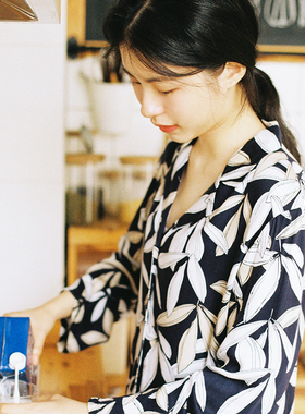 睡衣女春秋纯棉薄款 全棉可外穿简约长袖两件套舒适 SW181