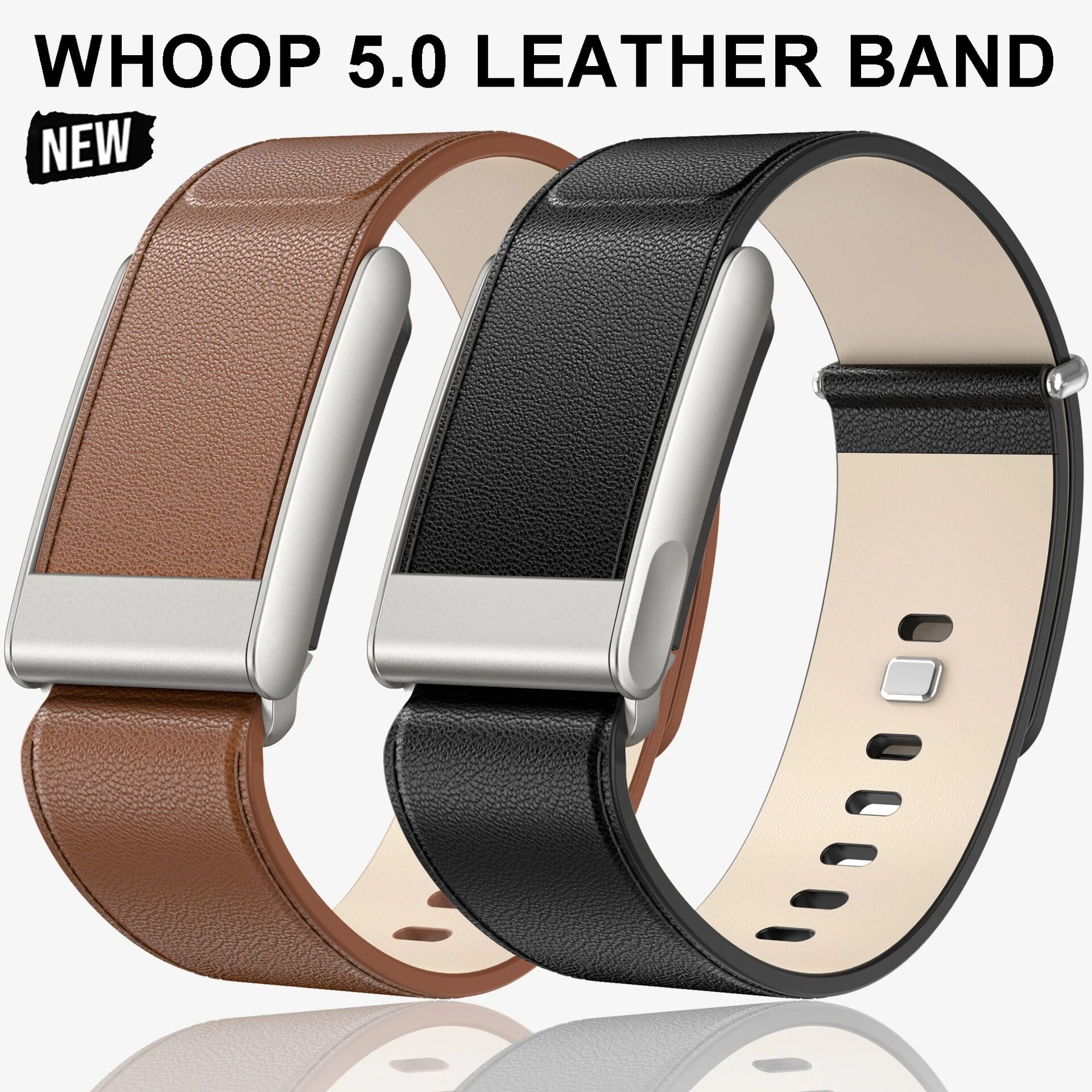适用Whoop5.0MGPeak真皮表带心率