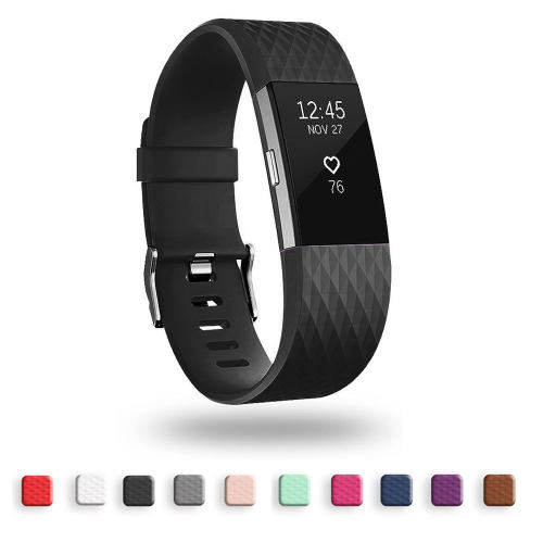 适用FitbitCharge2钻石纹表带Cha