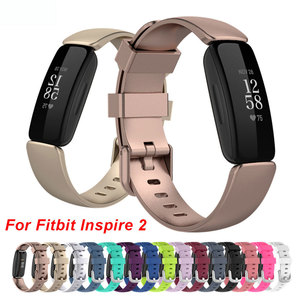 适用于Fitbit Inspire 2硅胶表带inspire2可调节替换Ace3表带腕带
