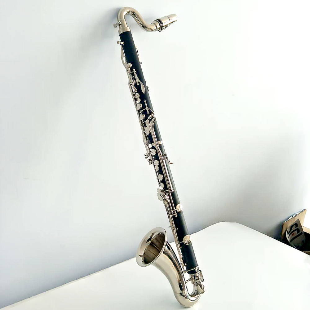 胶木低音单簧管bass clarinet Low E 镀镍专业演奏乐团新贵