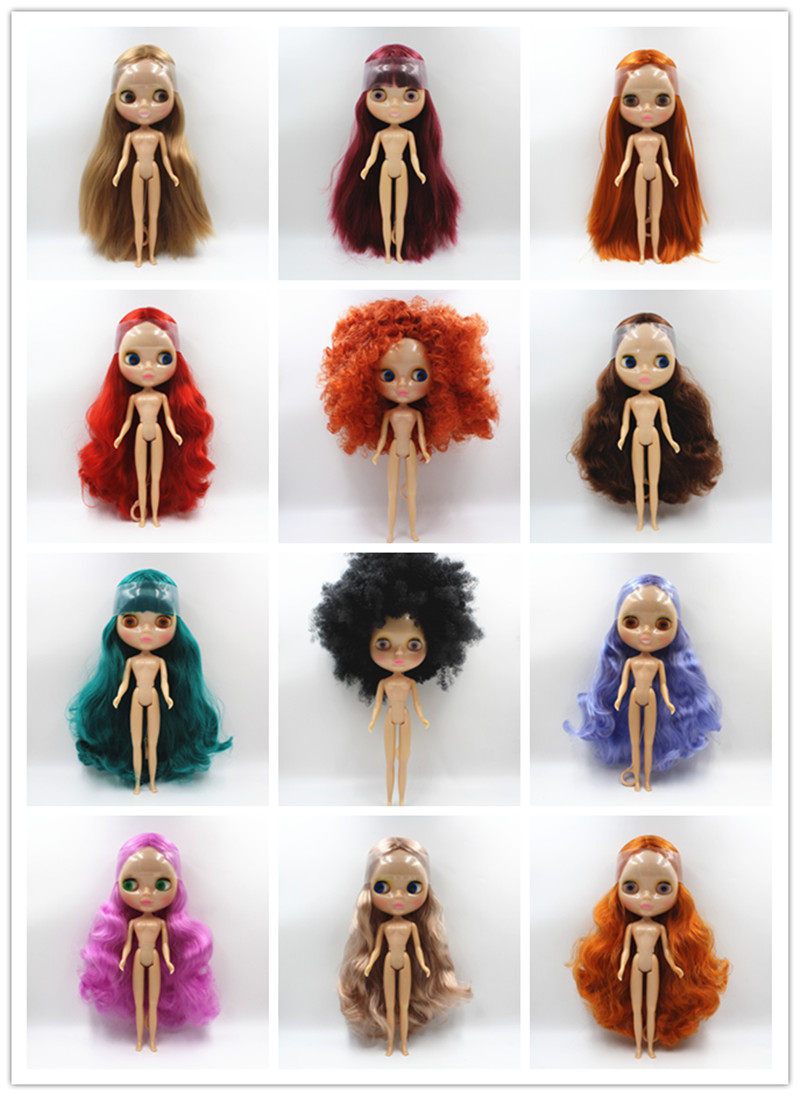 特价:blythe小布娃娃透明肌7关节塑料裸娃适合新手改妆化妆娃娃