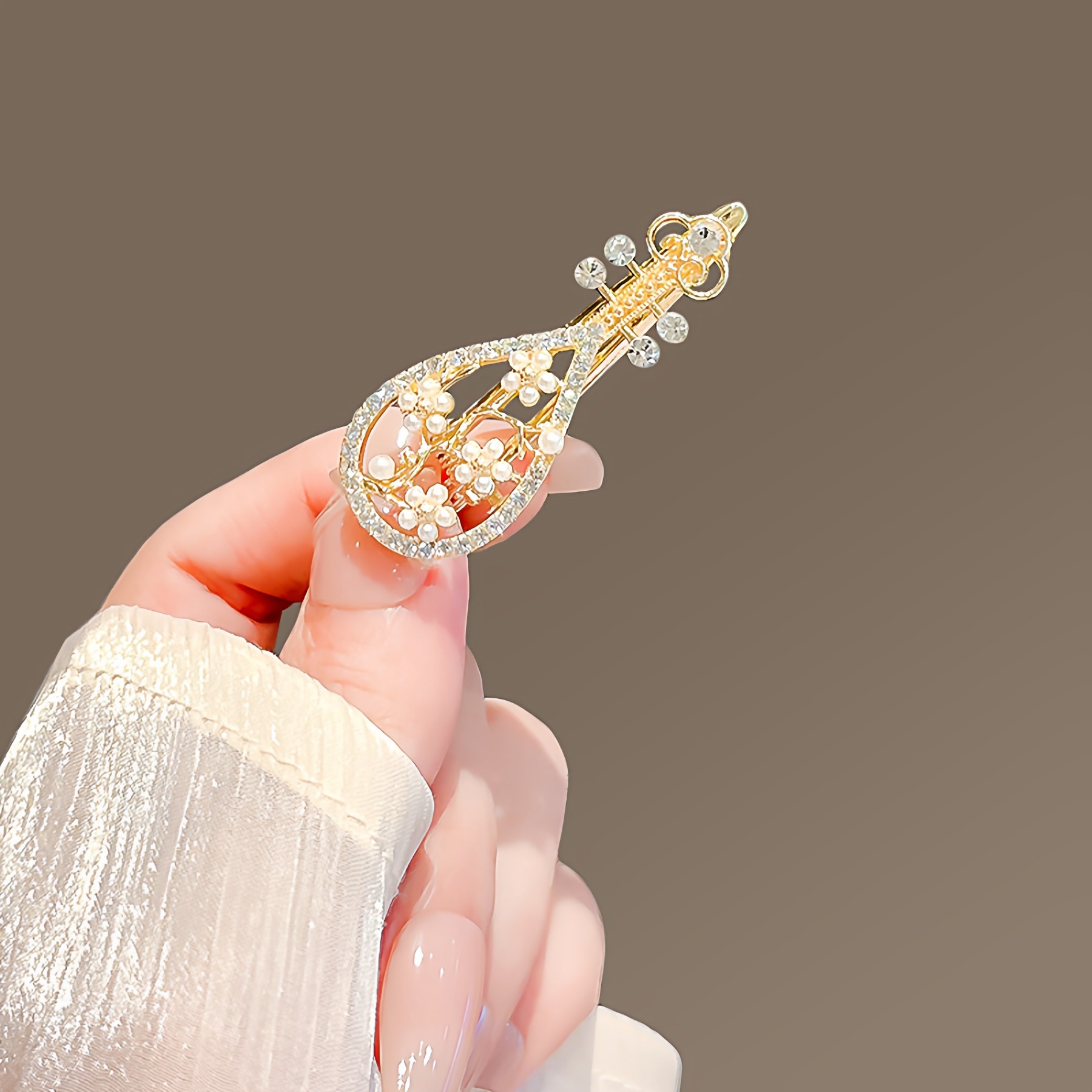 丨一折专区丨品牌撤柜丨新中式桃花琵琶发夹侧边夹刘海夹古风发卡,模玩/动漫/周边/娃圈三坑/桌游,古风/国风配饰,淘宝优惠券,粉丝福利购,淘宝优惠卷