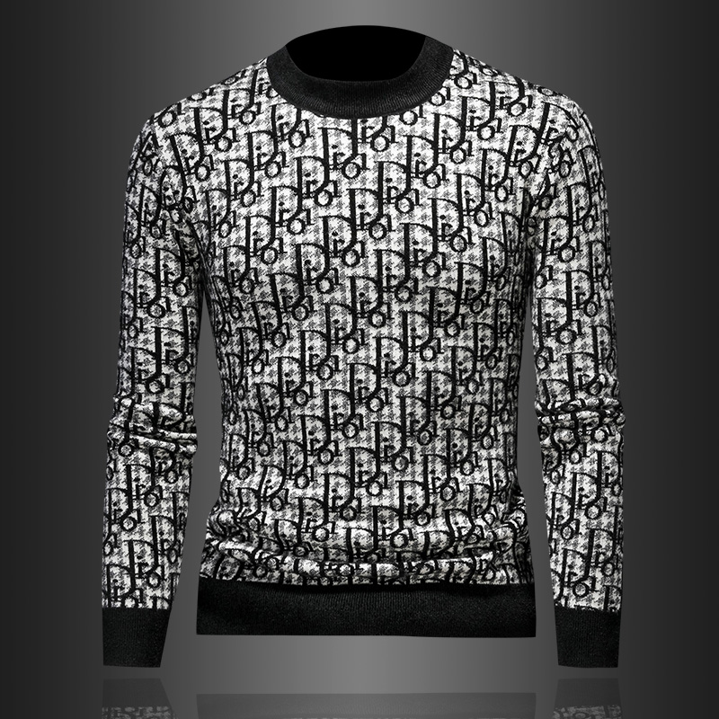 2025潮高端轻奢男士羊毛衫潮流修身保暖打底衫冬季新款内搭毛衣男