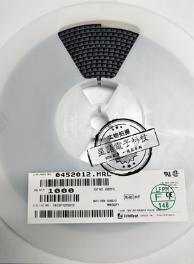一个起拍 0452012.MRL 12A 72V 1808 全新原装力特贴片慢断保险丝