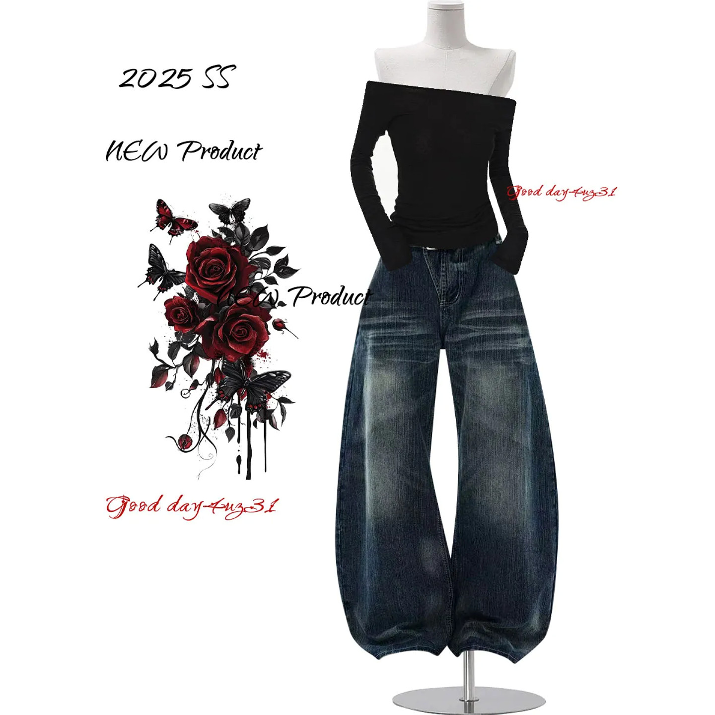 大码美式复古磨白猫须牛仔裤女春季新款街头竹节纹设计感弯刀裤潮,女装/女士精品,大码裤装,淘宝优惠券,粉丝福利购,淘宝优惠卷