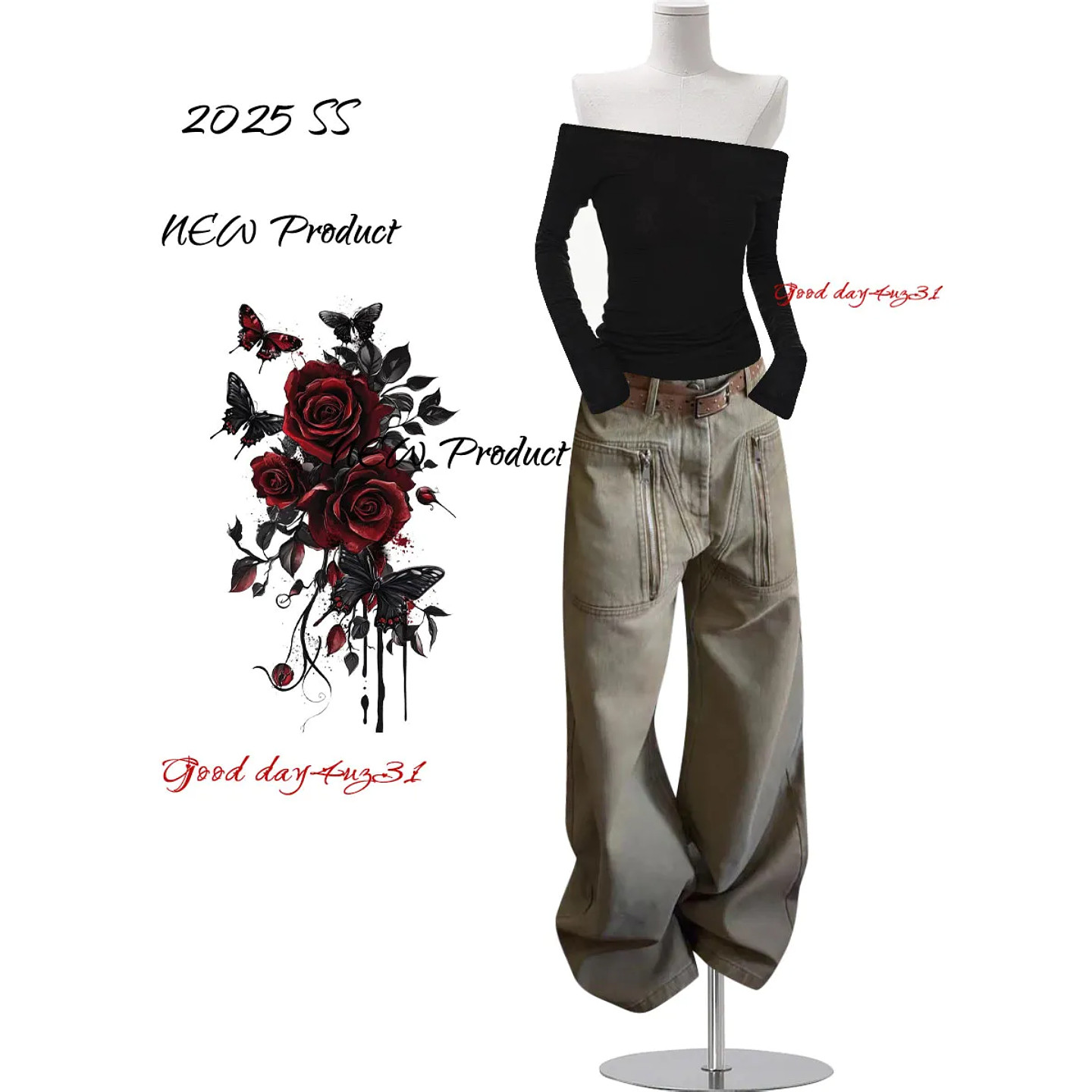 大码美式复古水洗高腰阔腿牛仔裤女春季新款街头口袋拉链设计长裤,女装/女士精品,大码裤装,淘宝优惠券,粉丝福利购,淘宝优惠卷