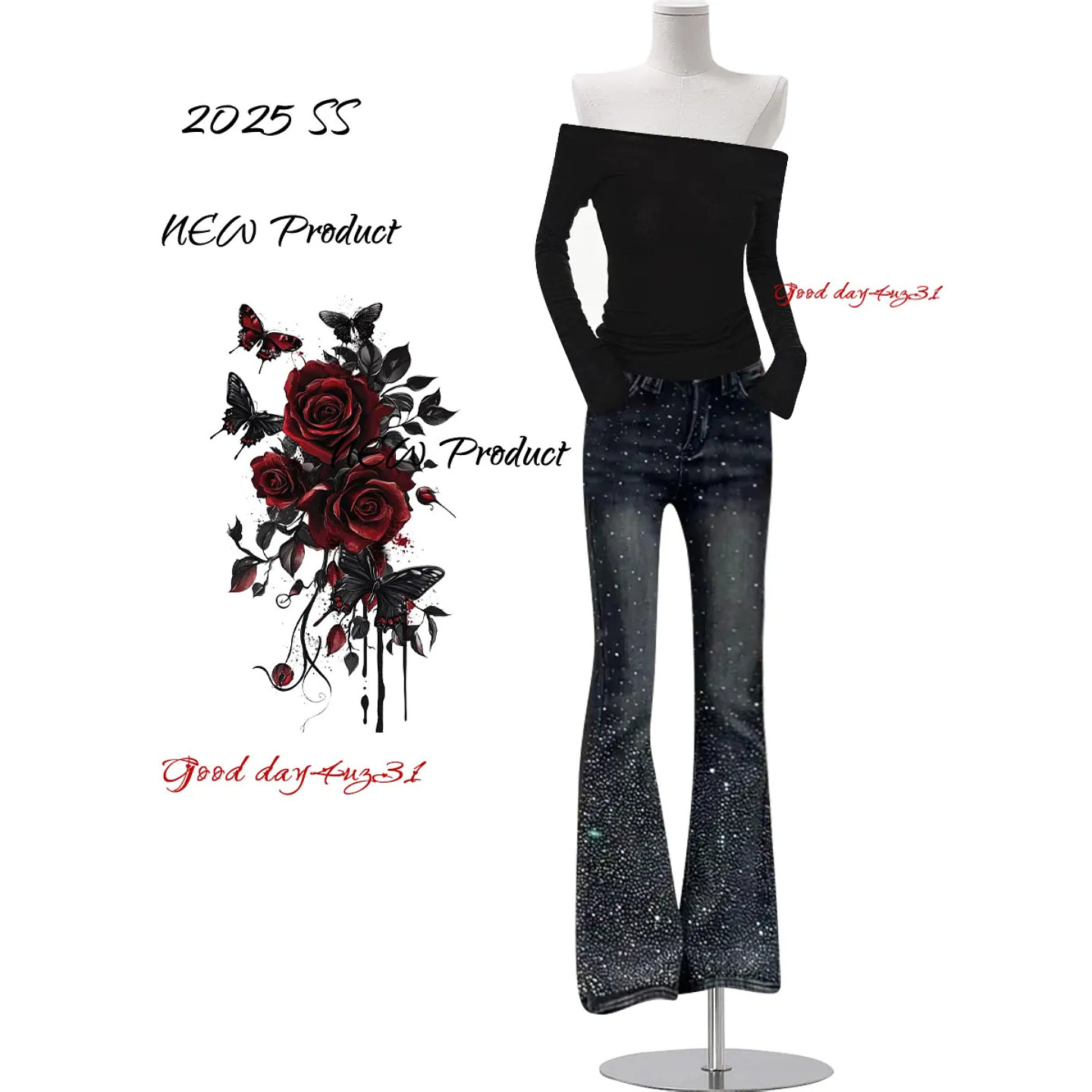 大码美式复古烫钻微喇牛仔裤女春季新款街头百搭磨白显瘦喇叭长裤,女装/女士精品,大码裤装,淘宝优惠券,粉丝福利购,淘宝优惠卷