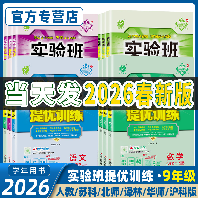 实验班提优训练九年级上下册任选